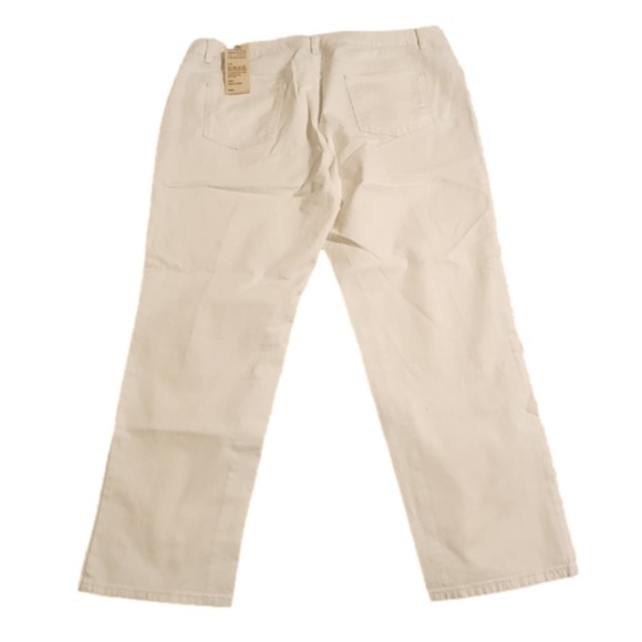 Talbots Signature W slim stretch ankle white denim jeans plus size 20 22 new!!! - Picture 3 of 12